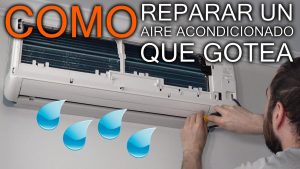 Aire acondicionado que gotea dentro